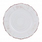 Тарелка 27 см Royal Stoneware Барокко бело-коричневый