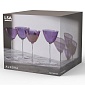 Набор бокалов для мартини 195 мл LSA International Aurora 4 шт фиолетовый
