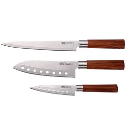 Набор ножей в деревянном боксе Gipfel Japanese 3 шт