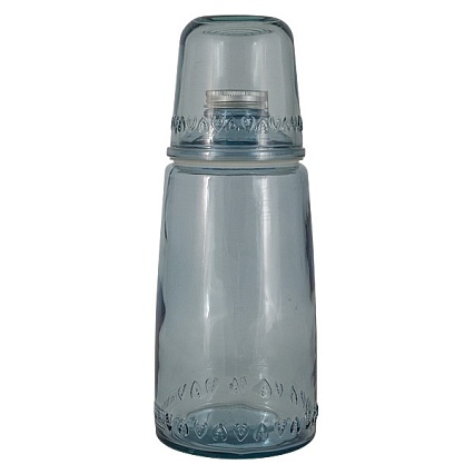 Бутылка для воды 1 л со стаканом 0,22 л San Miguel Natural Water голубой