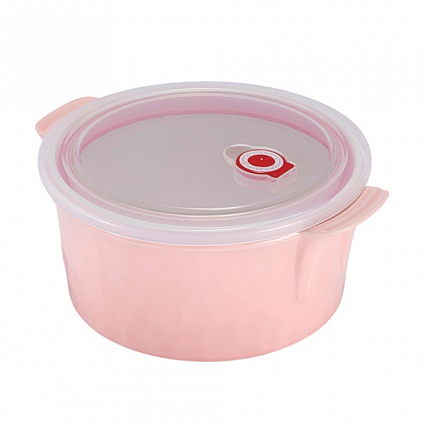 Контейнер с вакуумной крышкой 2,2 л Guffman Ceramics розовый