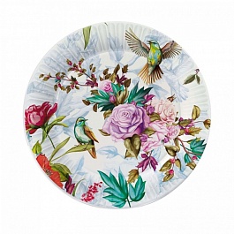 Набор бумажных тарелок 18 см ND PLAY Птицы и цветы 6 шт