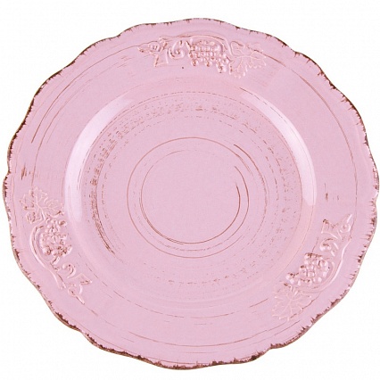 Тарелка 27 см Royal Stoneware Барокко розово-коричневый