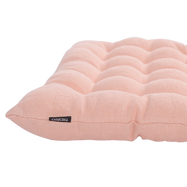 Подушка стеганая на стул 40 х 40 см Tkano Essential розовый