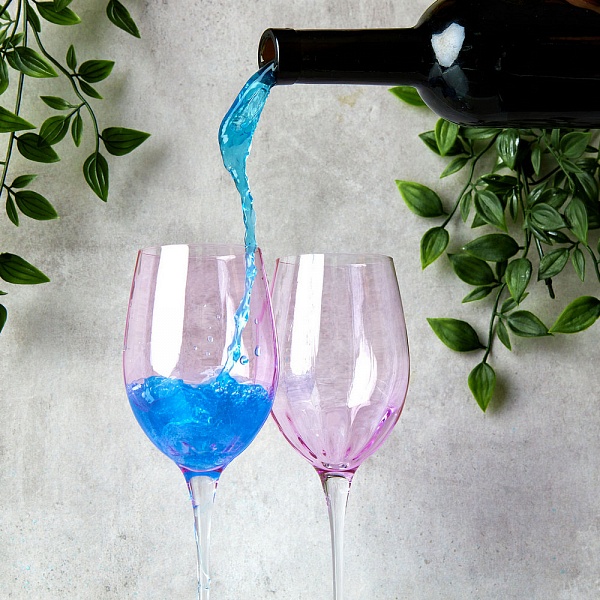 Набор бокалов для белого вина 385 мл Le Stelle Monalisa розовый 2 шт