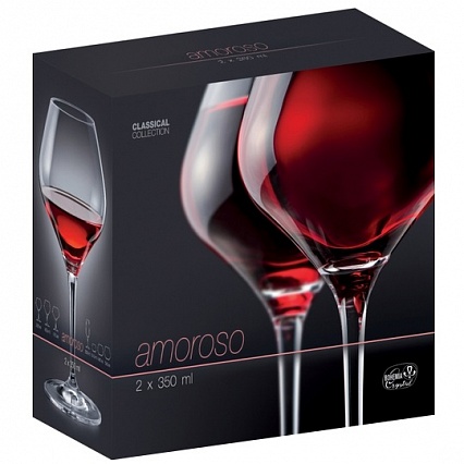 Набор бокалов для вина 350 мл Bohemia Amoroso 2 шт