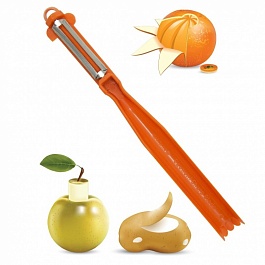 Нож с круглой ручкой Borner оранжевый