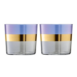 Набор стаканов 310 мл LSA International Bangle 2 шт фиолетовый