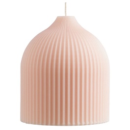 Свеча декоративная 10,5 см Tkano Edge бежево-розовый