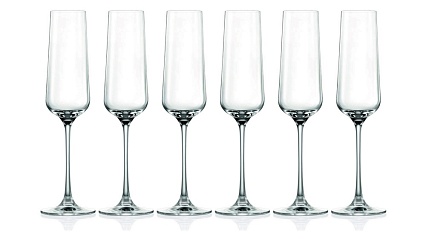 Набор бокалов для шампанского 270 мл Lucaris Hong Kong 6 шт.