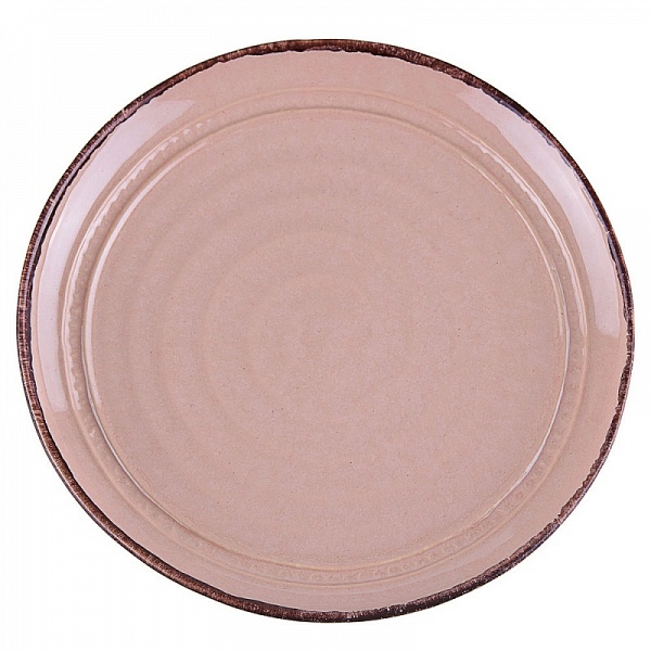 Тарелка 23 см Royal Stoneware Тоскана светло-коричневый