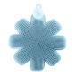Губка для мытья посуды силиконовая Gipfel Clean Series голубой цветок