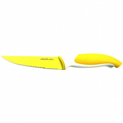 Нож кухонный 10 см Atlantis жёлтый
