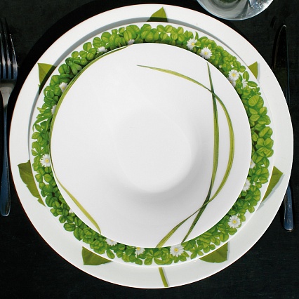 Тарелка суповая 22 см Taitu Life in Green 