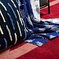 Подушка декоративная с бахромой 45 х 45 см Tkano Ethnic синий