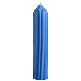 Свеча декоративная 25,5 см Tkano Edge ярко-синий