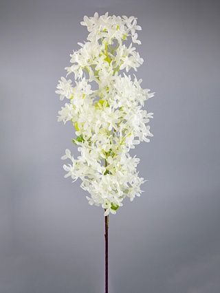 Ветка цветущая декоративная 100 см Азалия белый