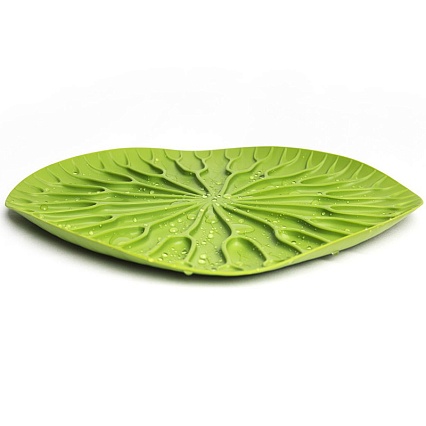 Сушилка-поднос Qualy Lotus зелёный