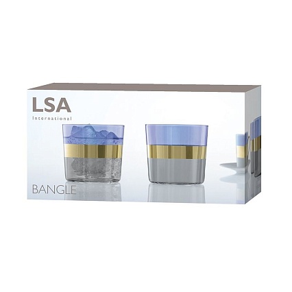 Набор стаканов 310 мл LSA International Bangle 2 шт фиолетовый