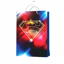 Пакет подарочный Superman M