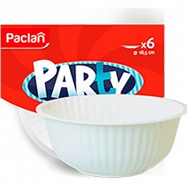 Тарелка пластиковая 18,5 см Party Classic 6 шт