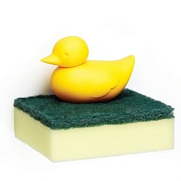 Держатель для губки Qualy Duck жёлтый