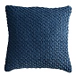 Подушка декоративная стеганая 45 х 45 см Tkano Essential тёмно-синий