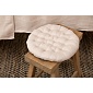 Подушка на стул из стираного льна 40 cм Tkano Essential бежевый