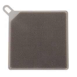 Губка для мытья посуды силиконовая Gipfel Clean Series серый квадрат