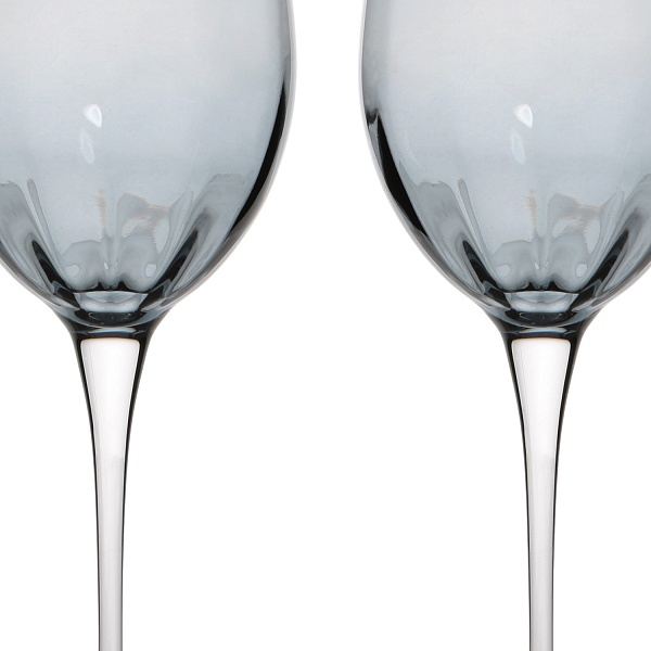 Набор бокалов для белого вина 2 шт 385 мл Le Stelle Monalisa серый