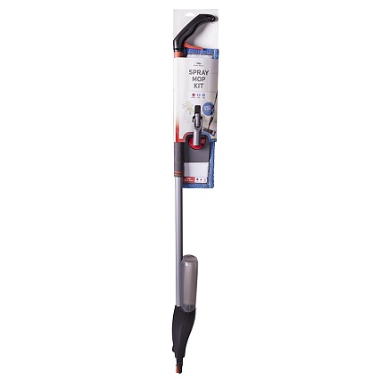 Швабра для мытья пола с распылителем телескопической ручкой 130 см и насадкой Nordic Stream